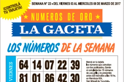 La grilla completa de los Números de Oro