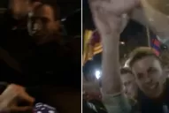 Locura por Messi: mirá cómo se abalanzaron los hinchas sobre el auto del ídolo