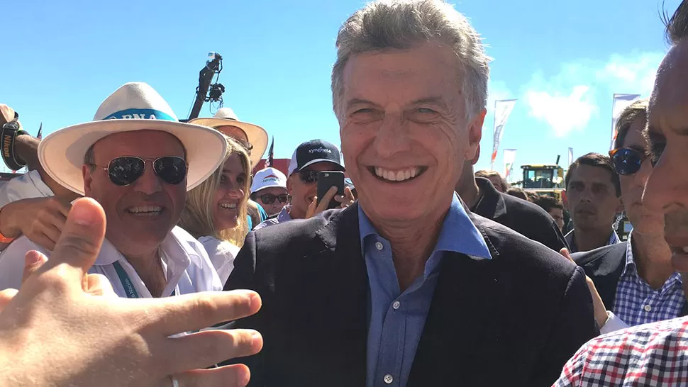 Macri visitó Expoagro en San Nicolás. FOTO DE DYN. 