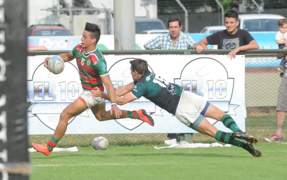 ROSARIO SIEMPRE ESTUVO CERCA. Los jugadores de Huirapuca y de Tucumán Rugby debutan como visitantes esta tarde. la gaceta / foto de hÉctor peralta (archivo)