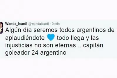 Wanda Nara y un duro tuit contra Bauza