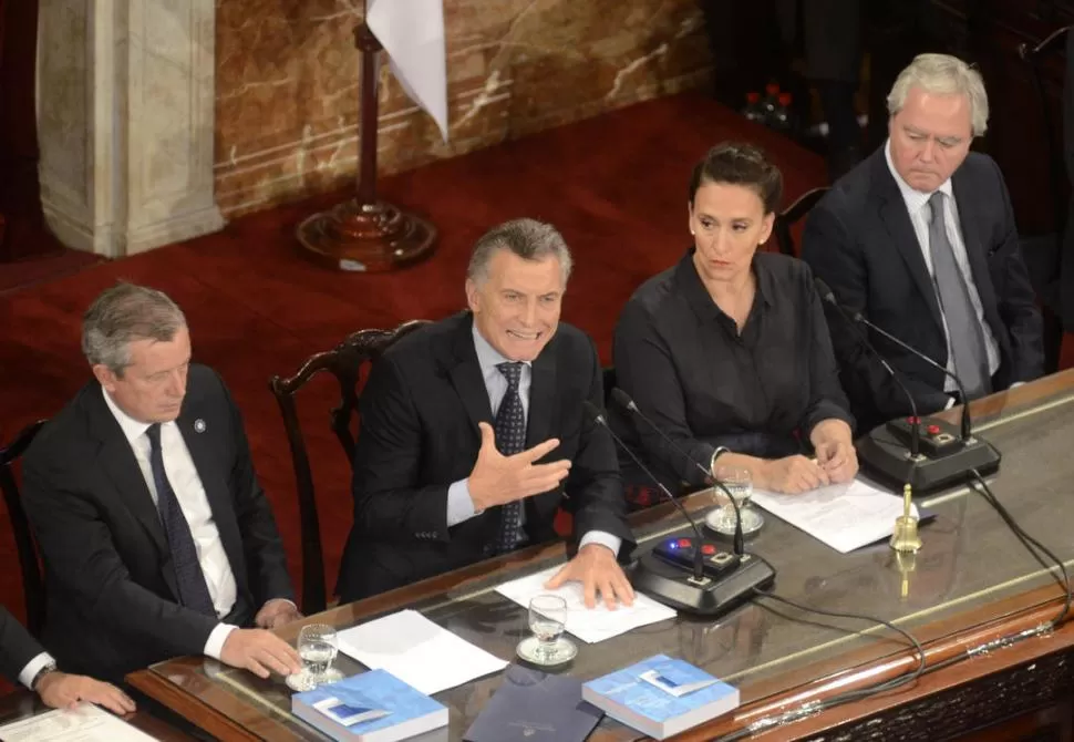 ANUNCIO OFICIAL. Macri presentó el proyecto en el Congreso el 1 de marzo. dyn
