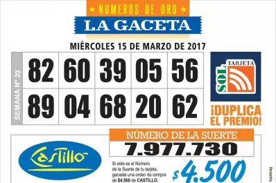 Los Números de Oro de LA GACETA