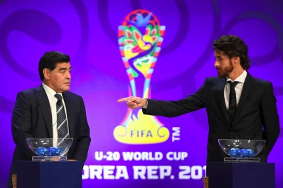 Con Maradona, se sorteó el Mundial Sub-20: Argentina debutará ante Inglaterra