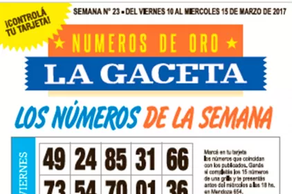 La grilla completa de los Números de Oro