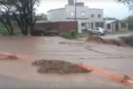 Video: así corría el agua por Villa Carmela cuando se produjo la tragedia