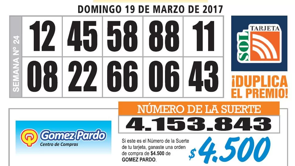 Los Números de Oro de LA GACETA