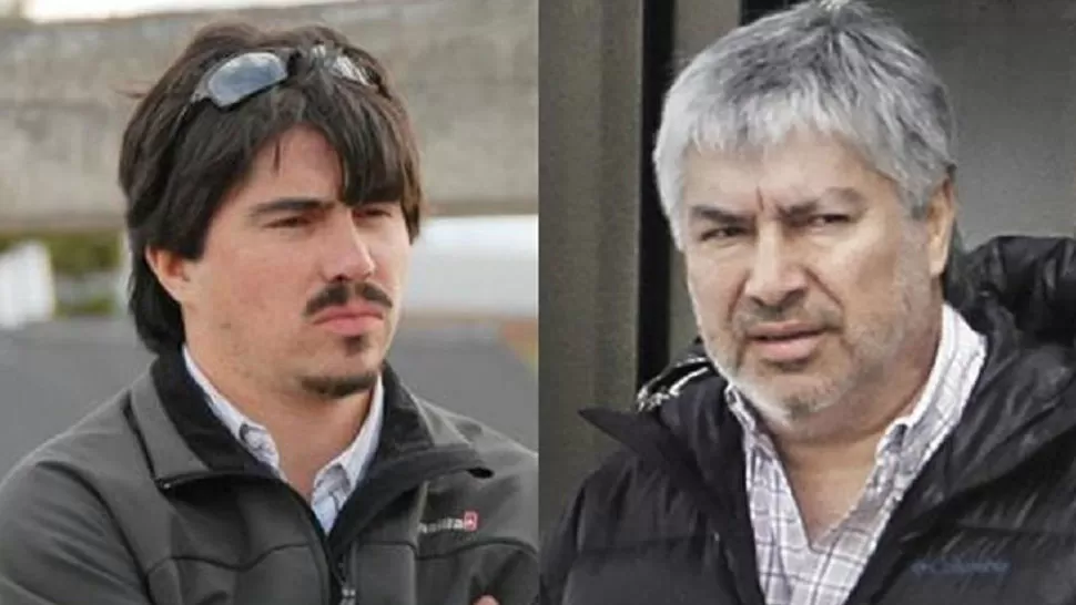 PADRE E HIJO. Martín y Lázaro Báez; el hijo del empresario fue uno de los designados en el testamento para adminstrar el fideicomiso. FOTO TOMADA DE RADIOMITRE.COM.AR