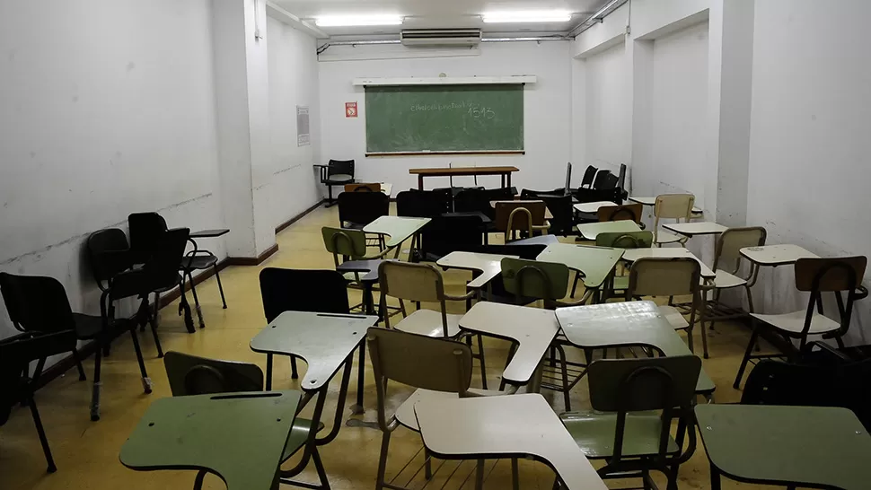 Aula vacía. ARCHIVO. 