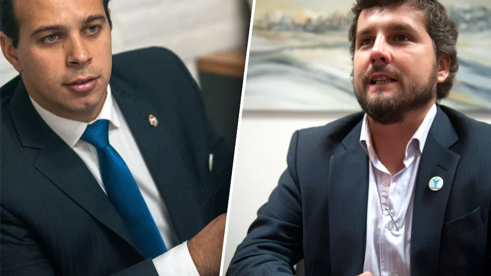 ZELAYA Y CAMPERO. El presidente del Concejo Deliberante y el intendente. ARCHIVO