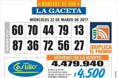 Los Números de Oro de LA GACETA