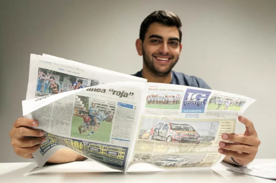 CON ACTITUD. Pablo Ortega enfrenta a las cámaras con timidez, pero apenas se le pide un gesto distinto, aflora su “otro yo”: sonriente, afable y sencillo.  la gaceta / foto de diego aráoz