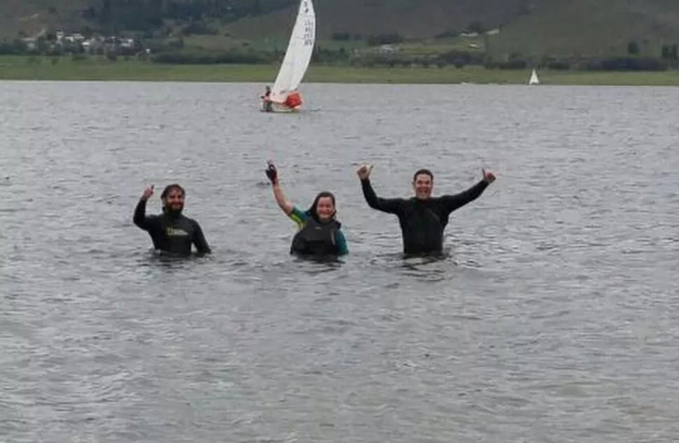 LASERS. El festejo de los mejores en una de las dos clases debutantes. 