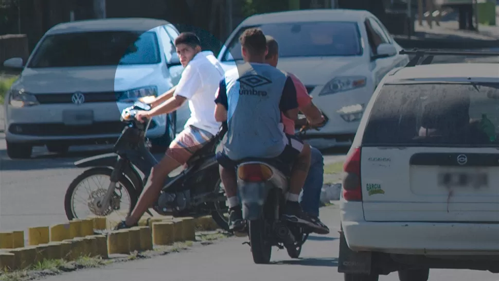 GIRO EN U. El delincuente LA GACETA / FOTO DE JORGE OLMOS SGROSSO