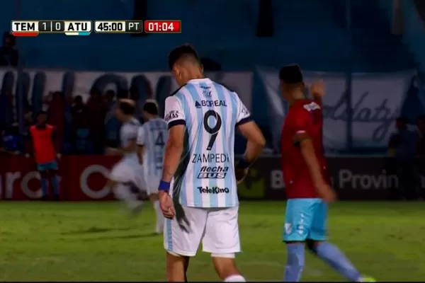 Mirá el penal que falló Zampedri
