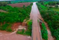 Video: el desborde del río Marapa registrado desde un dron