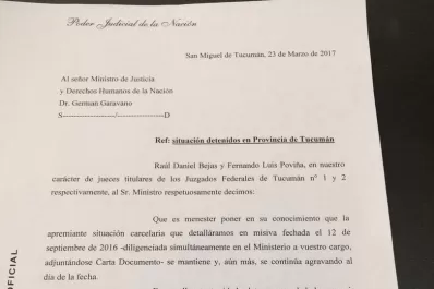 Poviña y Bejas piden a Garavano que se construya un penal federal en Tucumán