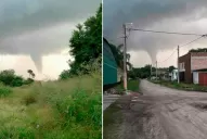 Video: así se veía el tornado que atemorizó a tucumanos del sur