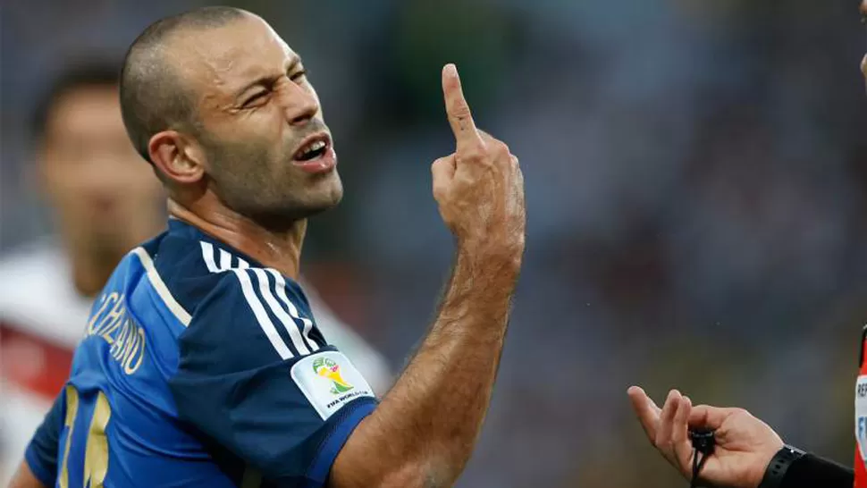 JAVIER MASCHERANO. El jugador se descargó por Twitter. FOTO TOMADA DE VERBOTENMAGAZINE.ES