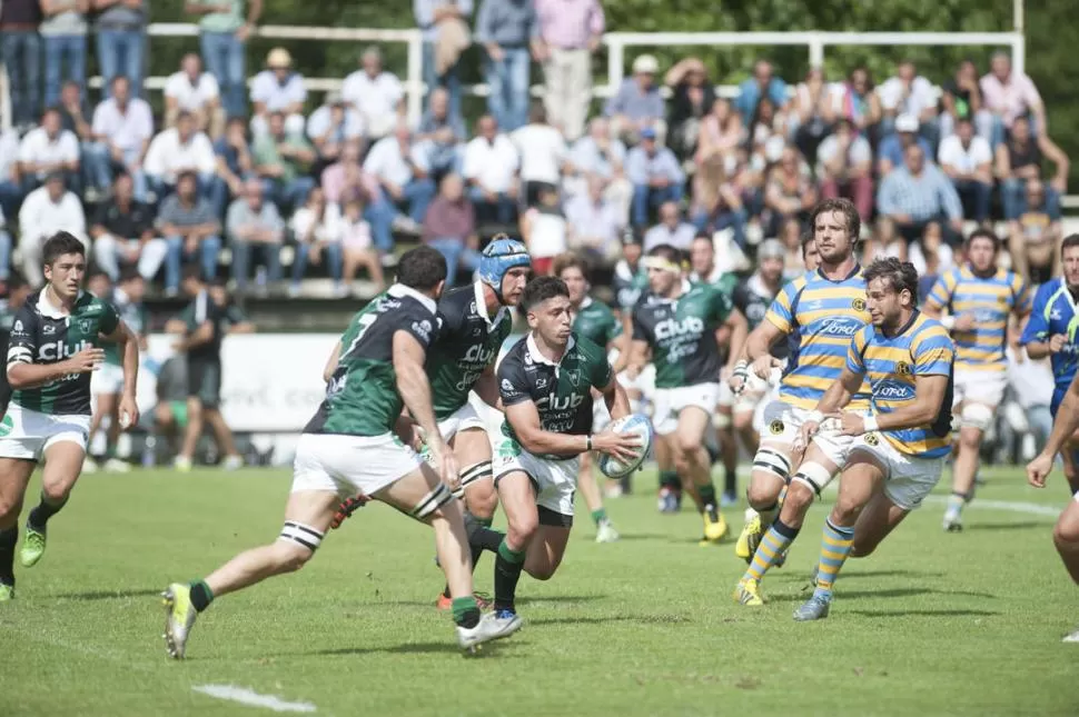 HOGAR DULCE HOGAR. Tucumán Rugby consiguió su única victoria en Yerba Buena, donde hoy recibirá al poderoso Duendes. la gaceta / foto de adrián lugones