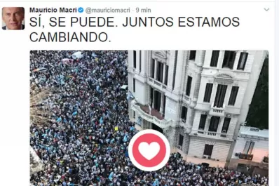 Macri envió un mensaje por Twitter se comprometió con “poner en marcha al país”