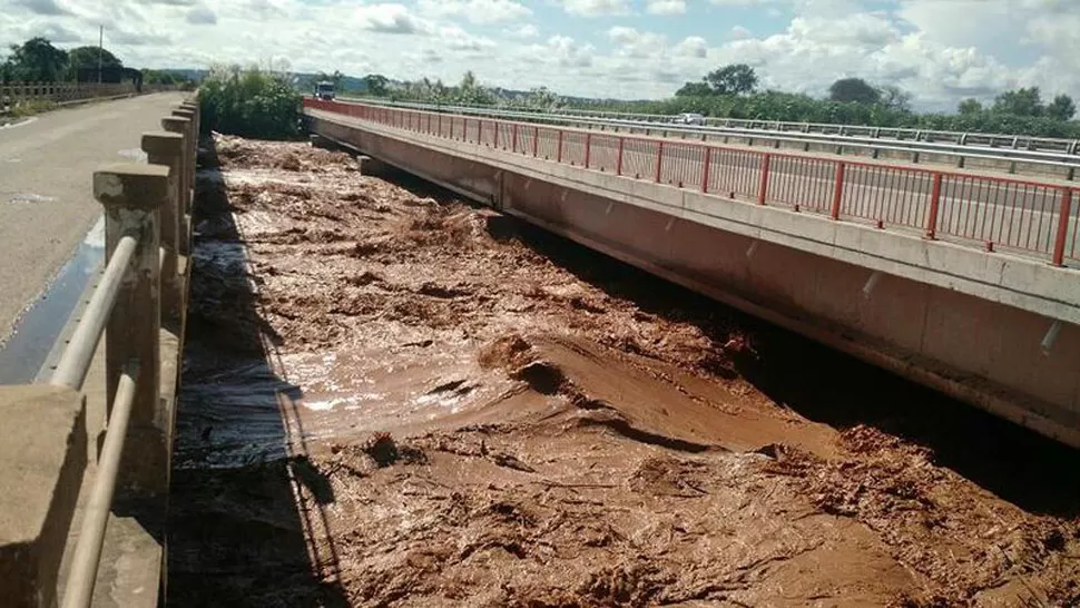 EN ALERTA. El río Colorado, en Salta. FOTO DE INFORMATESALTA.COM.AR