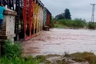 Preocupación por el incremento del caudal de los ríos en el sur de la provincia