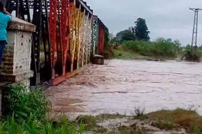 Preocupación por el incremento del caudal de los ríos en el sur de la provincia