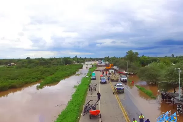 Video: imágenes de las inundaciones de La Madrid tomadas desde un drone