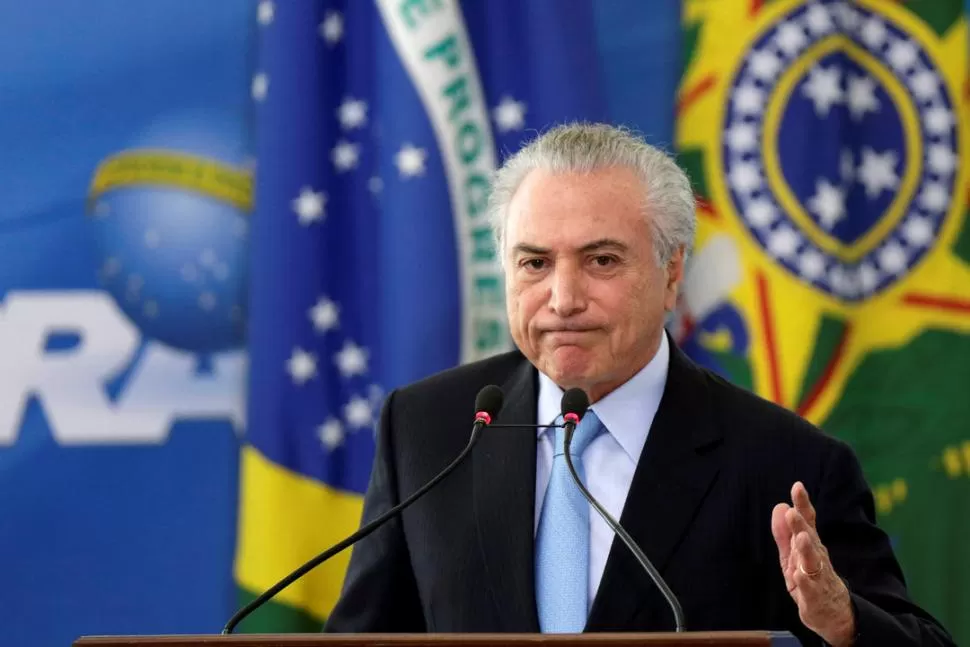 BAJO PRESIÓN. Aseguran que Temer recibió un dineral de Odebrecht. dyn