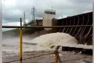 Video: abrieron las compuertas y encendieron las sirenas en el dique El Frontal