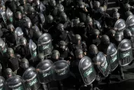 Gendarmería fotografió a los participantes del piquete sobre una autopista porteña