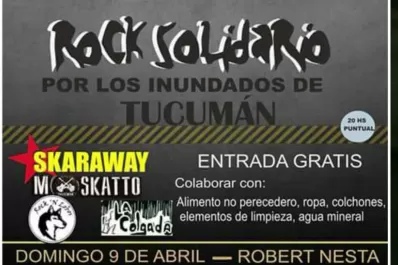 Bandas tucumanas rockean para ayudar a los inundados