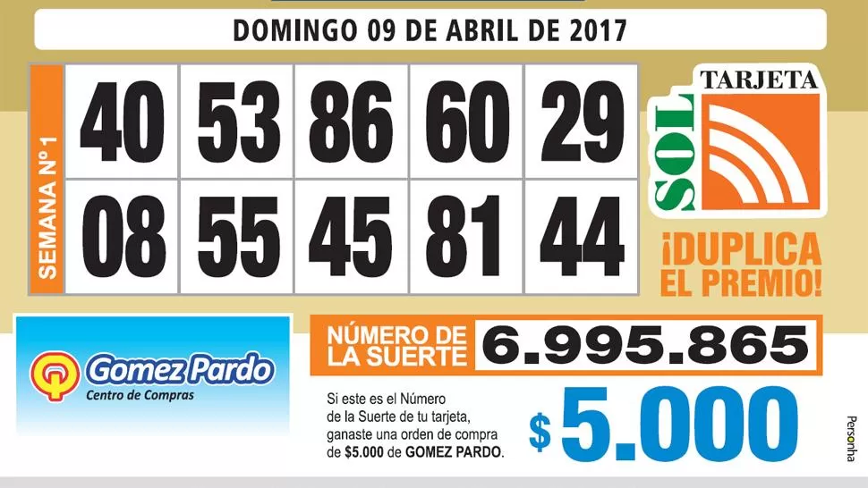 Los Números de Oro de LA GACETA