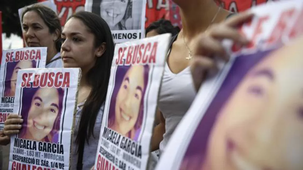 JUSTICIA POR MICAELA. Una de las marchas que se desarrolló el sábado en el país. FOTO TOMADA DE MINUTOUNO.COM