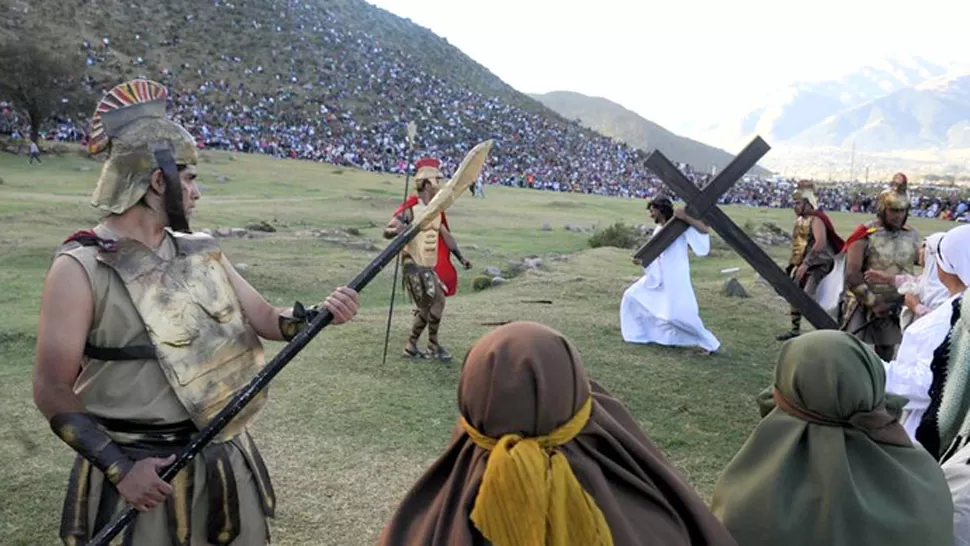 REPRESENTACIÓN. La obra “Vida y Pasión de Dios Hombre” se pondrá en escena en Tafí del Valle. LA GACETA