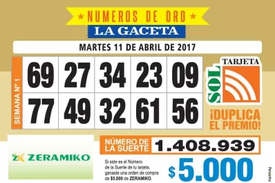 Los Números de Oro de LA GACETA