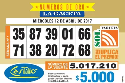 Los Números de Oro de LA GACETA