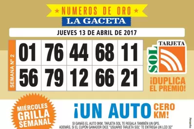 Los Números de Oro de LA GACETA