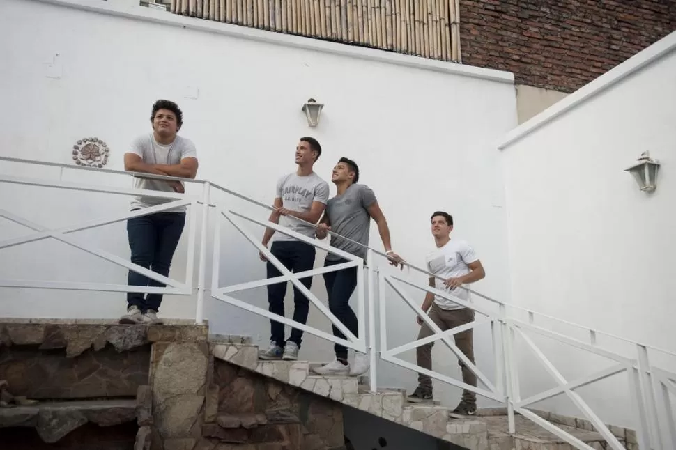 EN ASCENSO. Tomás Gallo, Dardo Gasparré, Gastón Heredia y Facundo Novillo son parte de un seleccionado que hizo honor a la mística de la camiseta “naranja” y devolvió a Tucumán a la cumbre. la gaceta / foto de inés quinteros orio