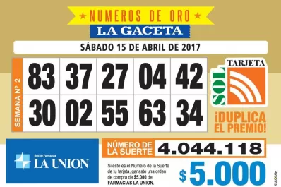 Los Números de Oro de LA GACETA