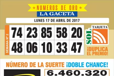 Los Números de Oro de LA GACETA