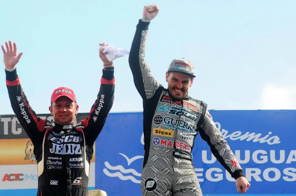 TODO ES ALEGRÍA. Luis José Di Palma, en el podio entrerriano. ACTC