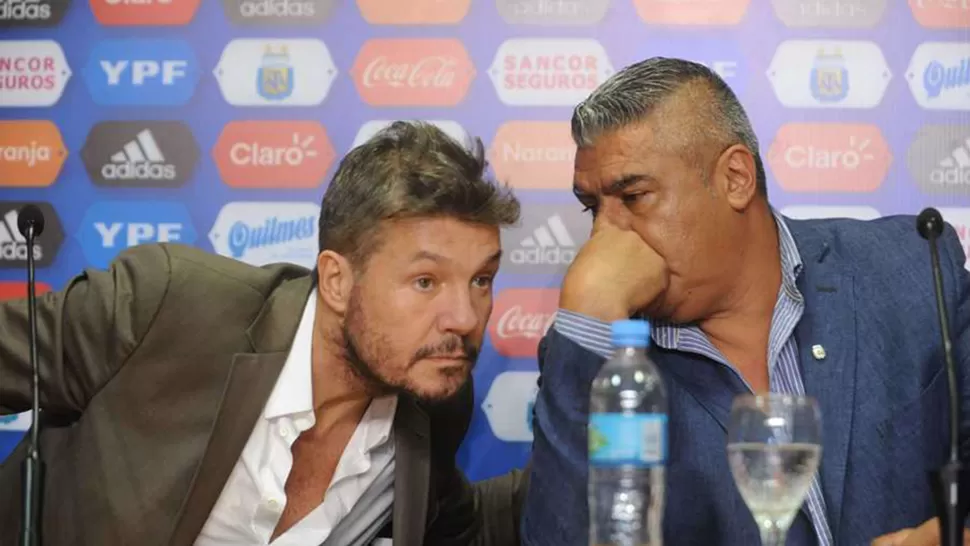 MARCELO TINELLI Y CHIQUI TAPIA (ARCHIVO)