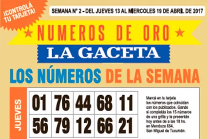 La grilla completa de los Números de Oro