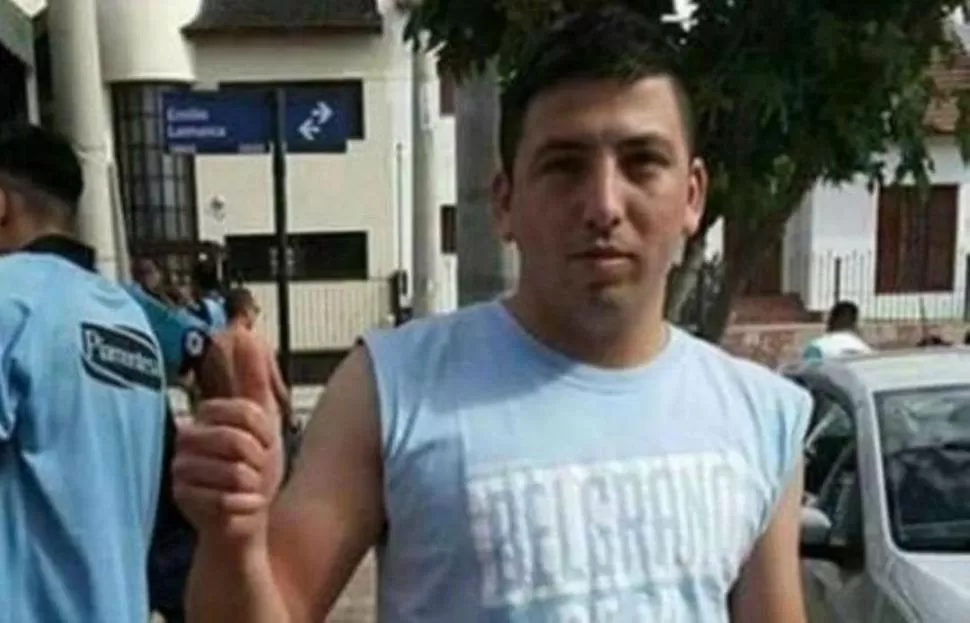 VÍCTIMA. Emanuel, fanático de Belgrano, tenía 22 años. 