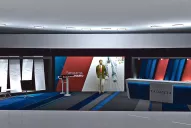 La escenografía será atravesada por diagonales