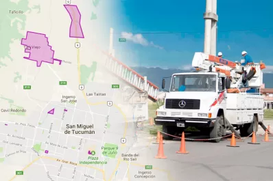 El mapa de los cortes programados de EDET para el fin de semana