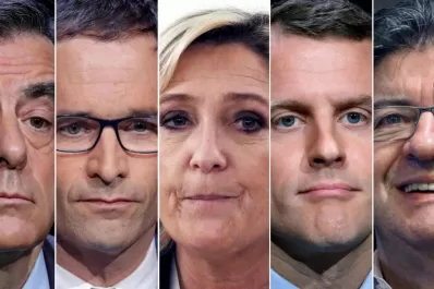 Francia: Macron y Le Pen, favoritos para el balotaje