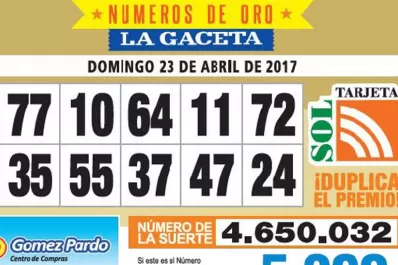 Los Números de Oro de LA GACETA